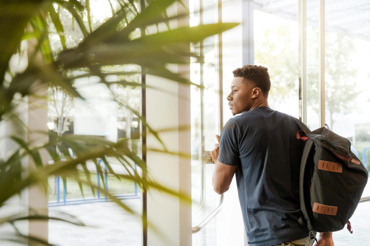 An international student on an Australian university campus